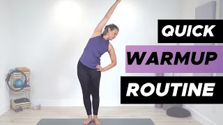 5 Min Standing Pilates Warmup | Short Warmup Routine