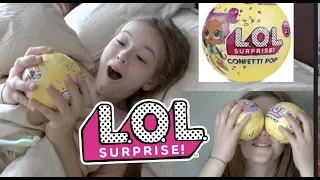 LOL SURPRISE FOR KIDS IN THE MORNING CONFETTI POP DOLLS. 😂👍🍭 ЛОЛ Конфетти 🎊 💦 разбудить детей