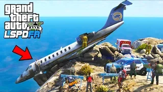 Airplane Crash!! Can we save the pilot?? (GTA 5 Mods - LSPDFR Gameplay)