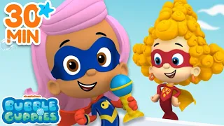 Every Time Super Guppies Saved The Day! ⛑ 30 Minute Compilation | Bubble Guppies