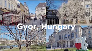 Day tour in Gyor, Hungary | A beautiful city in Hungary | Spring is coming 🌸