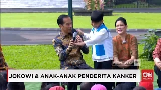 Anak Nekat, Berani Tepuk Bahu Presiden Joko Widodo; Anak Penderita Kanker dan Presiden Jokowi Piknik