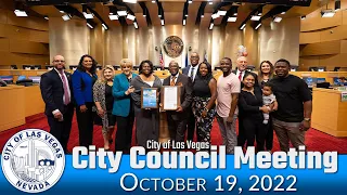 Las Vegas City Council Meeting 10-19-2022