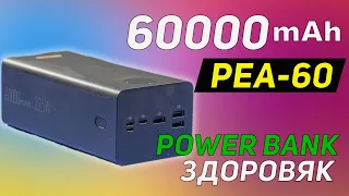 POWER BANK ЗДОРОВЯК НА 60000mAh НОВИНКА ОТ ROMOSS PEA60