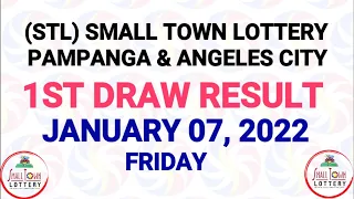 1st Draw STL Pampanga, STL Angeles January 7 2022 (Friday) Result | SunCove Dra2, Lake Tahoe Draw