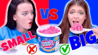 ASMR Big Spoon VS Small Spoon Food Challenge | Mukbang by LILIBU