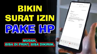 Cara membuat surat izin tidak masuk sekolah peke hp