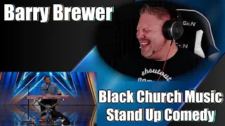 HILARIOUS Comic Barry Brewer Talks Black Church Music | Auditions | AGT 2023 | REACTION