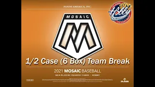 2021 Mosaic Baseball HOBBY 1/2 Case (6 Box) Team Break #2 eBay 10/21/21