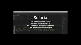 Comparison of Female English speaking voices for Synthesizer-V