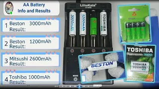 Let's check the Capacity of AA rechargeable battery.