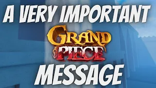 An Important Message For GPO Players