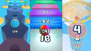 2048 Runner Balls vs Merge 2048 Runner Balls vs Tube jelly Run Gameplay Walktrough Android iOS