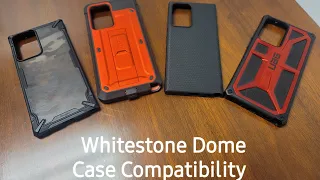 Whitestone Dome Glass Screen Protector|Note 20 Ultra Case Compatibility