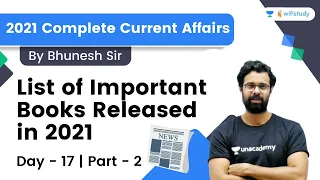 Important Books Released in 2021| 30 Topics | 30 Days | Day-17 | 2021 Current Affairs | Bhunesh Sir