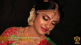 Stunning Bridal Makeover | Tulips Bridal Studio & Academy | Ponni Bridal Makeup Artistry