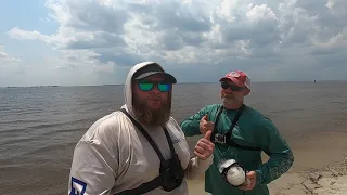 Amazing Day Surf Fishing Jekyll Island: Meetup 2 With Mullis's Outside Again
