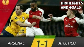 Arsenal vs Atletico Madrid (1-1) • Europa league semi final 2018