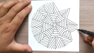 MEDITATIVE DRAWING. ARTTHERAPY. 4 MINUTES OF CREATIVITY AND RELAXATION