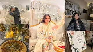 MY AMA’S BIRTHDAY PARTY CELEBRATION 🎉 | BEHIND THE SCENES AND PREPARTIONS ♥️| BEST PIZZA RECIPE 🍕