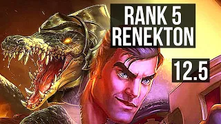 RENEKTON vs JAYCE (TOP) | Rank 5 Renekton, 8 solo kills, Legendary, 14/2/4 | BR Challenger | 12.5