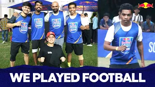 Playing football against All ISL Stars team in Kolkata ft. @DrogBABA @Markaroni @DivyanshCR7