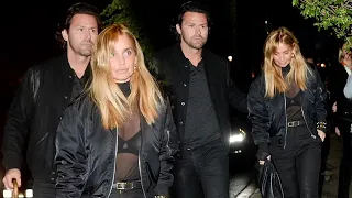 Louise Redknapp was seen with her boyfriend arriving at 1 Hotel Mayfair