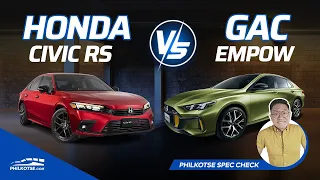 Honda Civic RS vs GAC Empow GE | Philkotse Spec Check (w/ English subtitles)