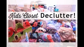 DECLUTTER Kids Closet 2019 | Purge and Organize