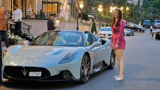 Evening in Monte Carlo NIGHTLIFE CARSPOTTING MONACO 2023