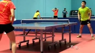 Trainning session of China Table Tennis Team in Dubai