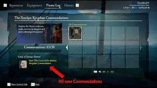 All *New* Commendation for the Sea of thieves Season 4 Sunken kingdom Content Update