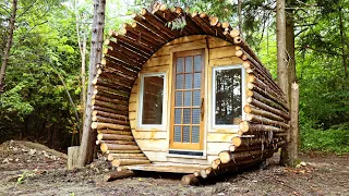 Building a Beautiful Log Sauna (Start to Finish)