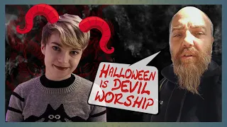 Christian Fundie Says Halloween is SATANIC!  👿