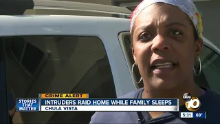 Burglars raid home while family sleeps