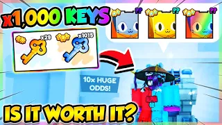 🗝️USING x1,000 PRISON KEYS in PET SIMULATOR 99!! (Roblox)