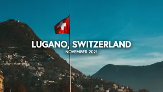 LUGANO, SWITZERLAND: Walking Tour and Travel Street Photography / Lago di Lugano, Ticino #4k #2021