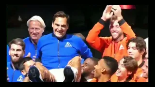 Rafa and Djokovic lift Roger federer (Tennis legend)