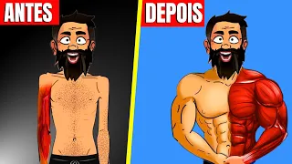 Essas 5 Coisas fazem você deixar de ser MAGRO e Construir Musculos rapidamente | CORPO HIPERTROFIADO