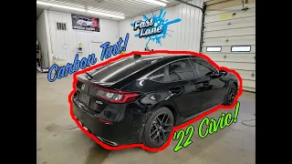 How to Cut, Shrink, Prep and Install Window Tint on 2022 Honda Civic Touring!