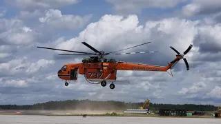 Erickson Air Crane Takeoff - Mariah - Midcoast Regional Airport