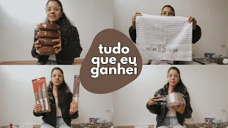 TODOS OS MEUS PRESENTES DO CHÁ DE COZINHA | mostrei todo o meu enxoval