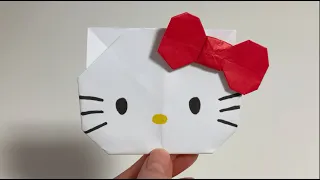 How to make origami Hello Kitty