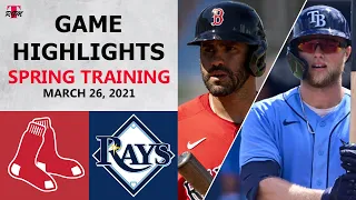 Boston Red Sox vs. Tampa Bay Rays Highlights | March 26, 2021 (Spring Training)