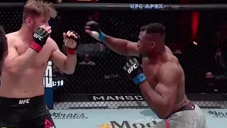 Stipe Miocic vs Francis Ngannou K.O. Slow Motion