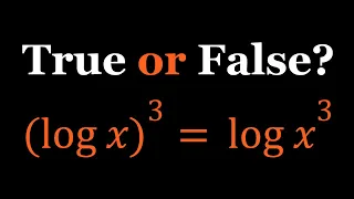 I Solved a LOG Equation