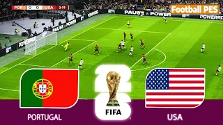 PORTUGAL vs USA | FIFA WORLD CUP 2026 | Full Match All Goals | PES Gameplay