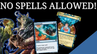 NO SPELLS ALLOWED for our opponents with MONO-BLUE TEMPO! | Historic Brawl | MTGA