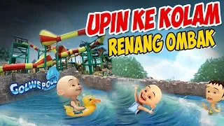 Upin ipin Renang di Kolam Ombak Waterboom , ipin senang ! GTA Lucu