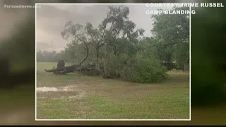 Storms uproot trees, cause outage on the First Coast